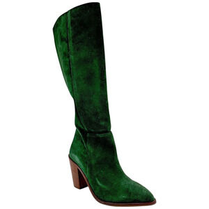 INTENTIONALLY BLANK Women's Suede Tall Medium Calf Boot Debbie Forest - Medium